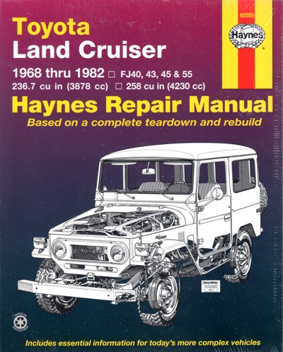 Haynes repair manual toyota fj cruiser
